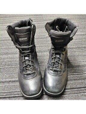Bates E03580 Tactical Combat Boots Women's Size 8 Black Side Zip Slip Resistant